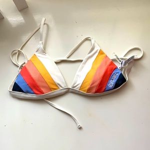 Rip curl multi color bikini top
